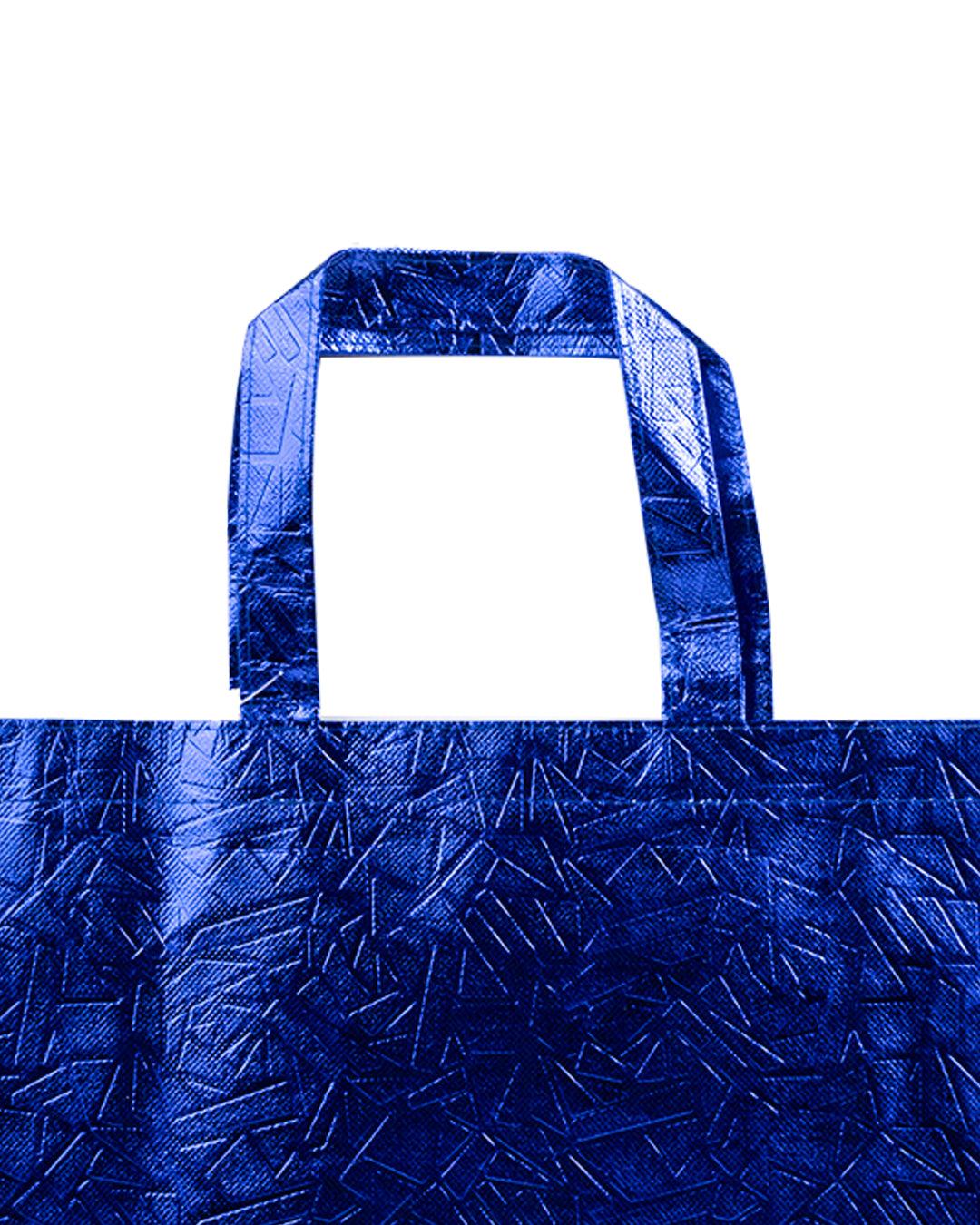 Shopping Bag, Dark Blue, Nonwoven - MARKET 99