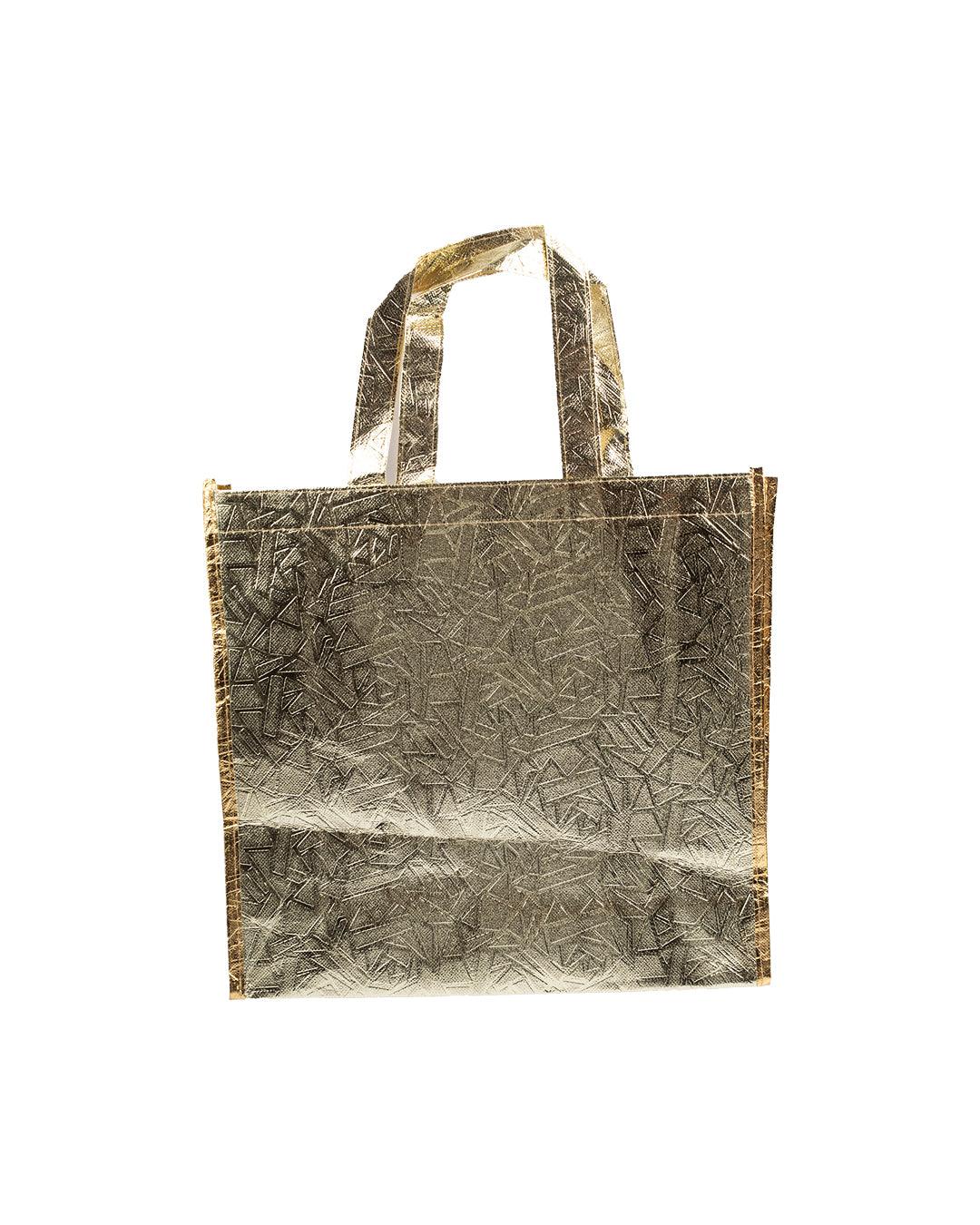 Shopping Bag, Golden Colour, Nonwoven - MARKET 99