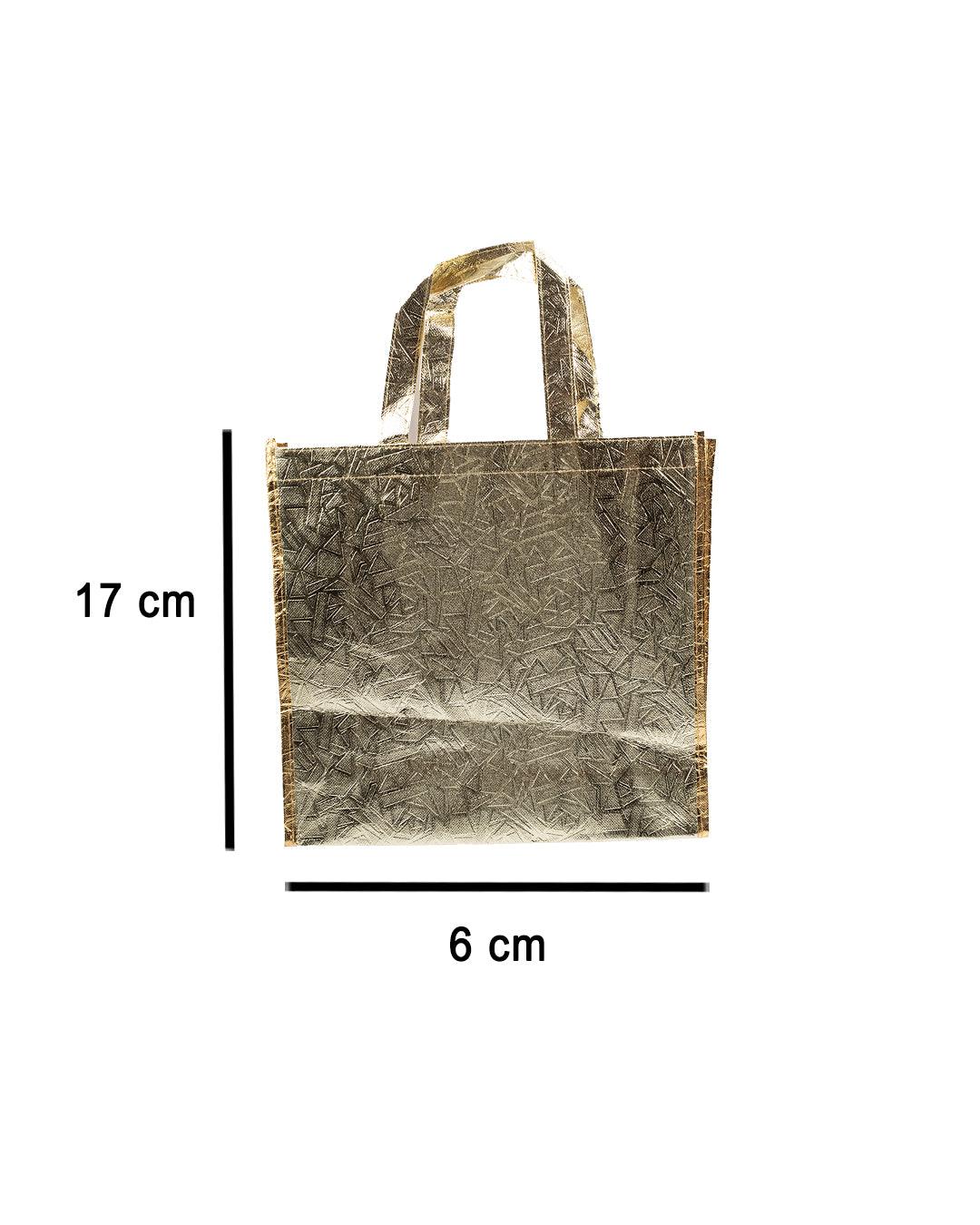 Shopping Bag, Golden Colour, Nonwoven - MARKET 99