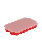 Silicone, Ice Tray With Lid, Beehive Pattern, Matt : Finish, Multicolor