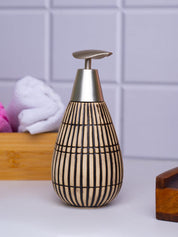 Silver Ceramic Pear Shape Soap Dispenser - 350mL - MARKET 99