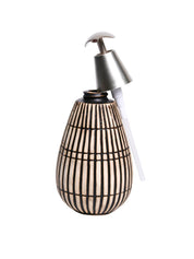 Silver Ceramic Pear Shape Soap Dispenser - 350mL - MARKET 99