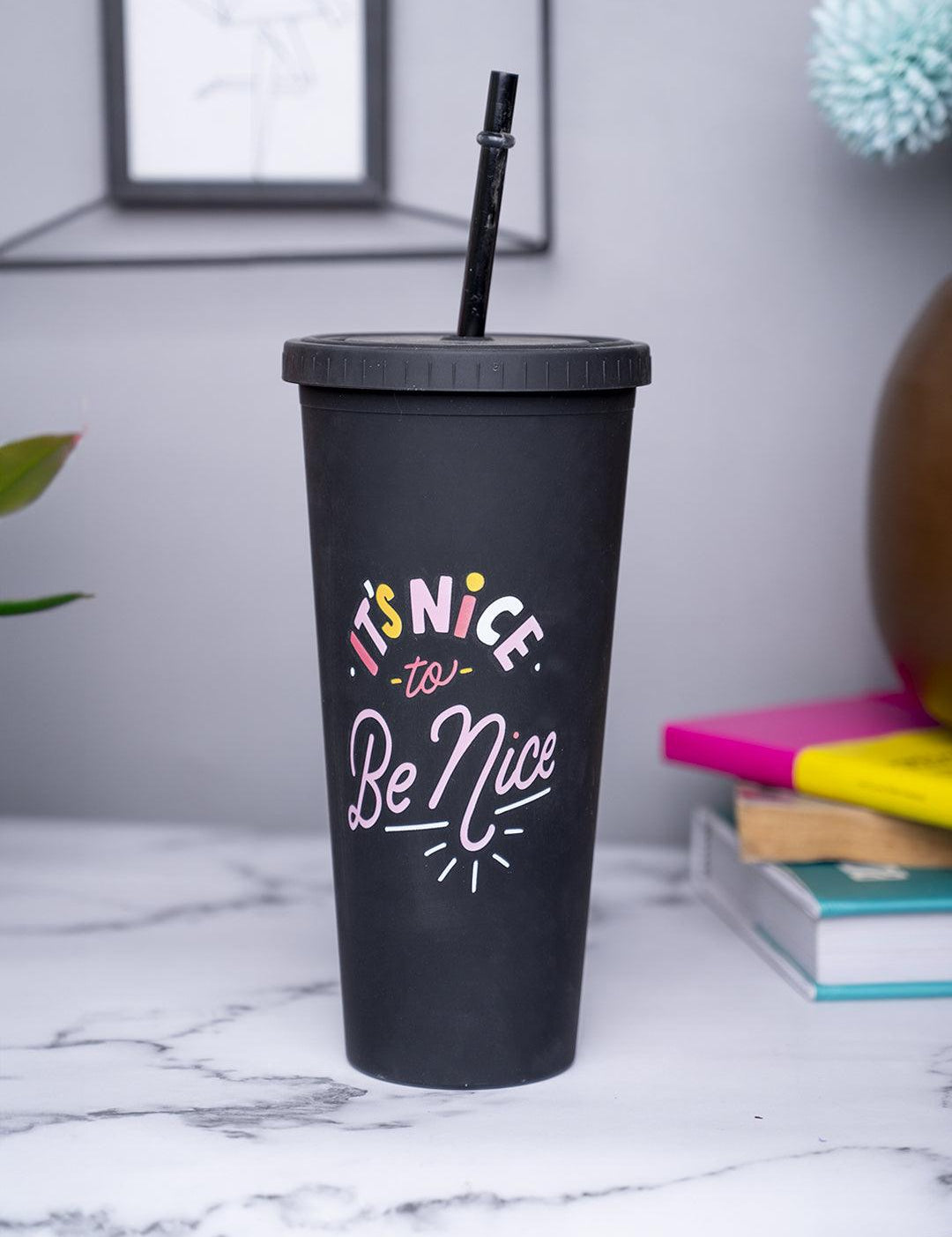 Sipper Tumbler 650ml - Black - MARKET 99