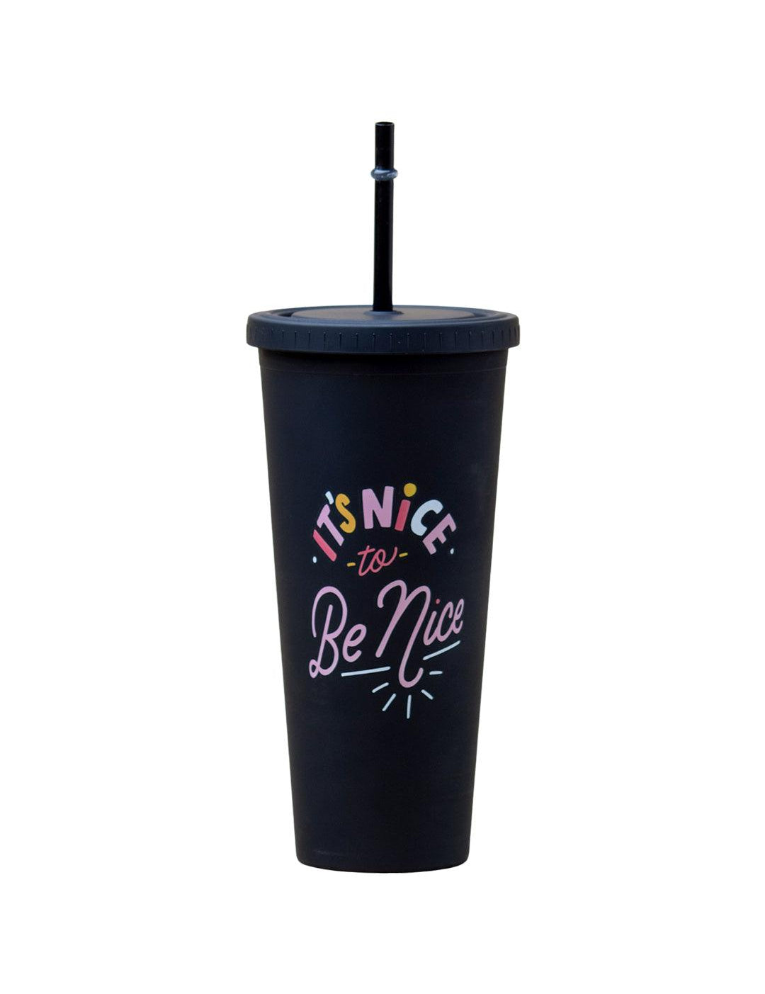 Sipper Tumbler 650ml - Black - MARKET 99