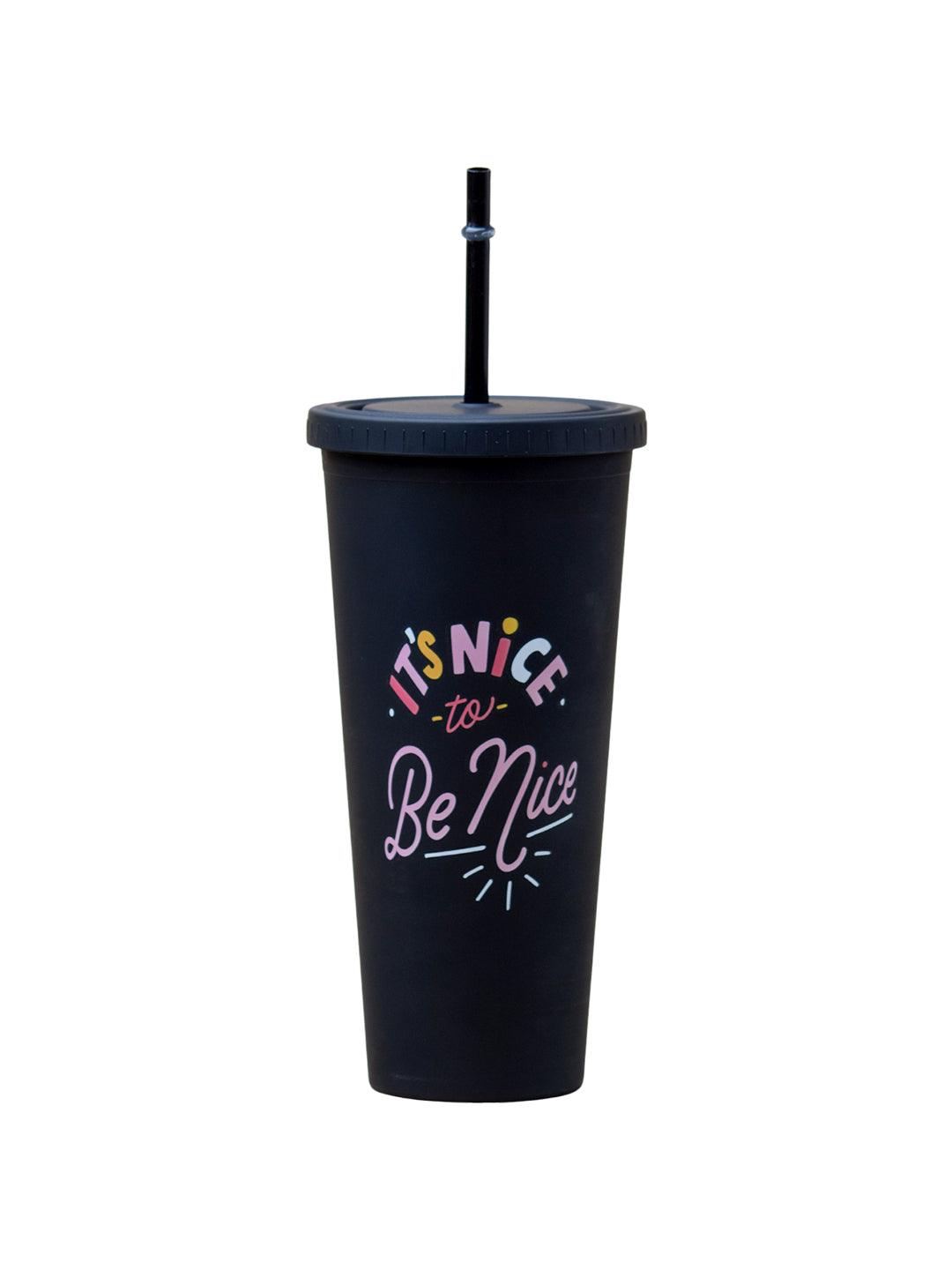 Sipper Tumbler 650ml - Black - MARKET 99