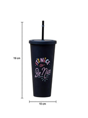 Sipper Tumbler 650ml - Black - MARKET 99