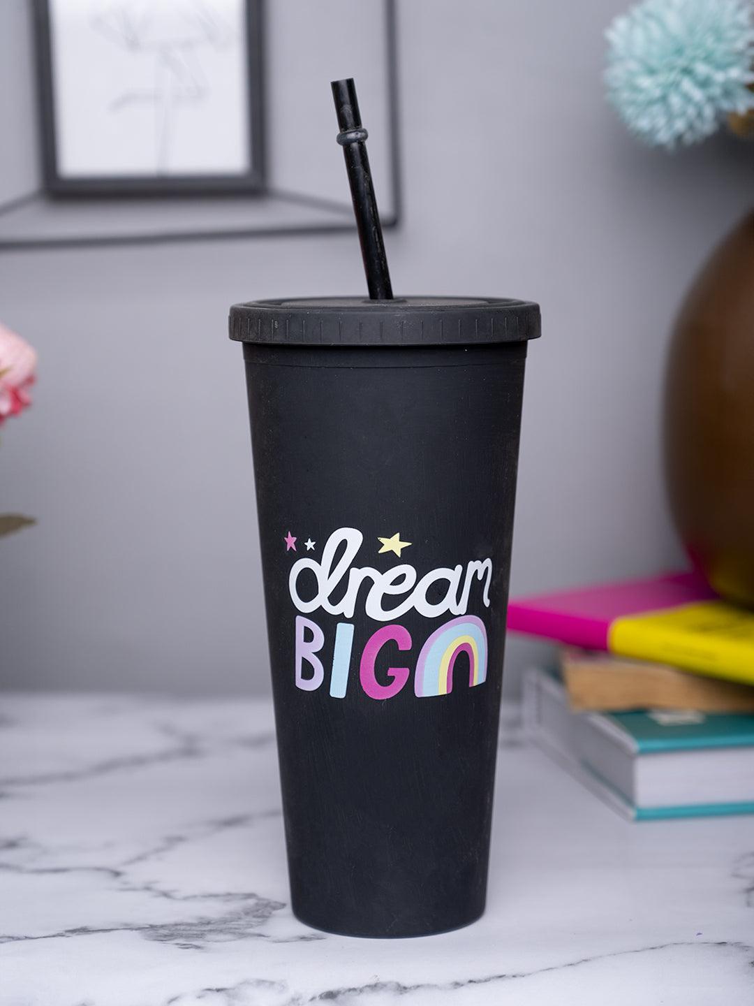 Sipper Tumbler Cup 650ml - Black - MARKET 99