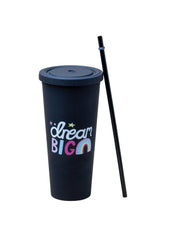 Sipper Tumbler Cup 650ml - Black - MARKET 99