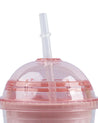 Sipper with Straw, Pink, Plastic, 450 mL - MARKET 99