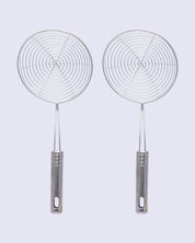 Skimmer, Mesh, Chrome Finish, Stainless Steel, Set of 2 - MARKET 99