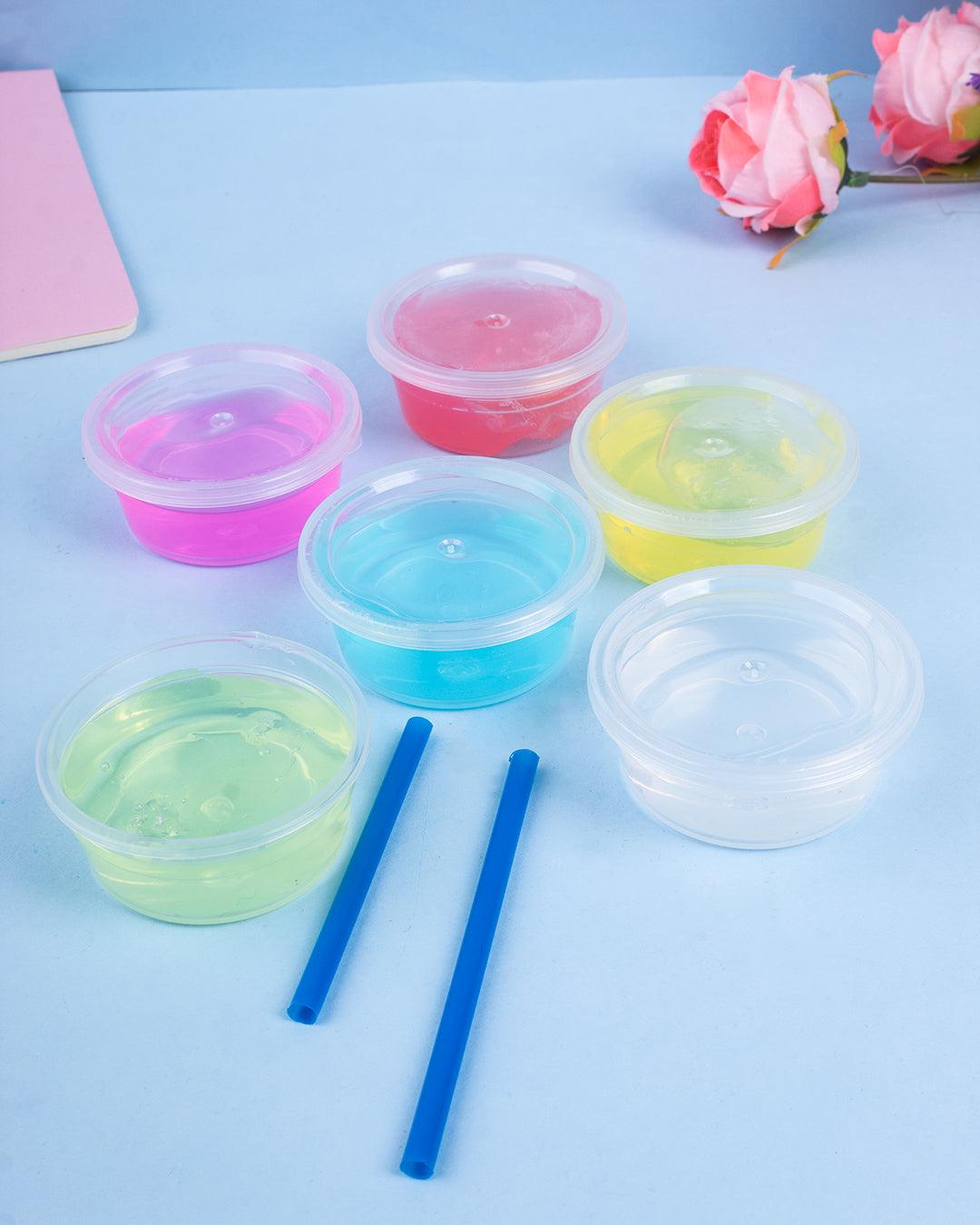 Slime Set, Multicolour, Clay, Set of 6 - MARKET 99