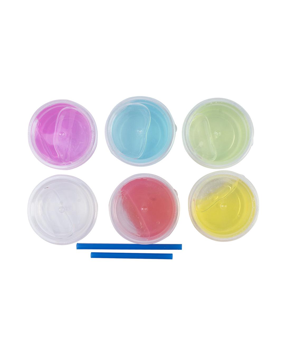 Slime Set, Multicolour, Clay, Set of 6 - MARKET 99