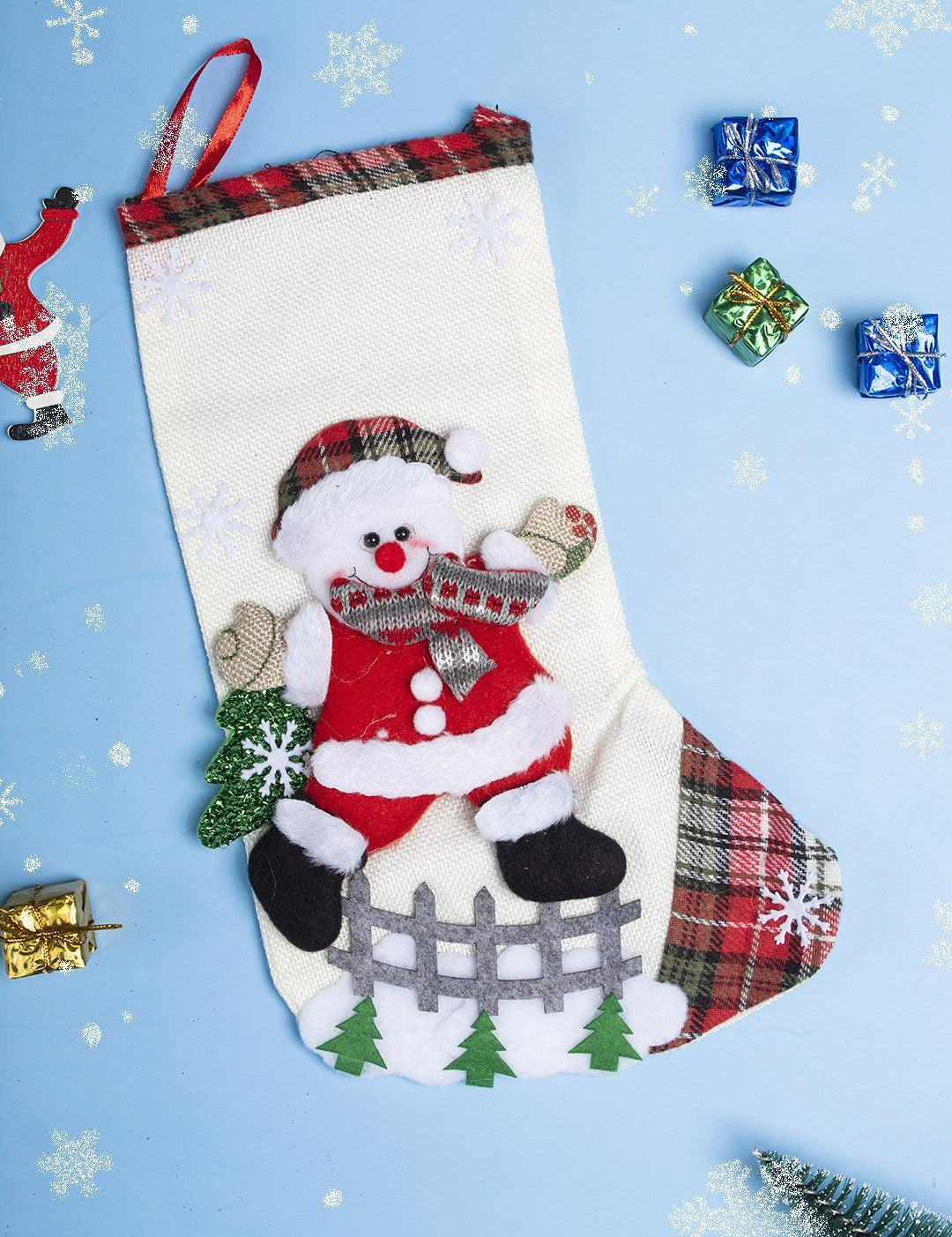 Snowman - Christmas Hanging Stocking - MARKET 99