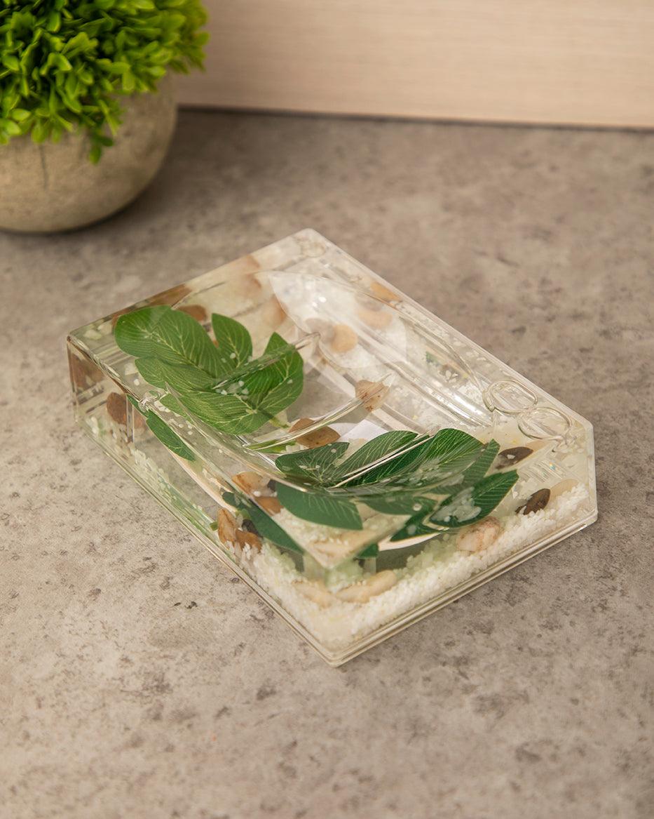 Soap Dish, Green, Plastic - MARKET 99