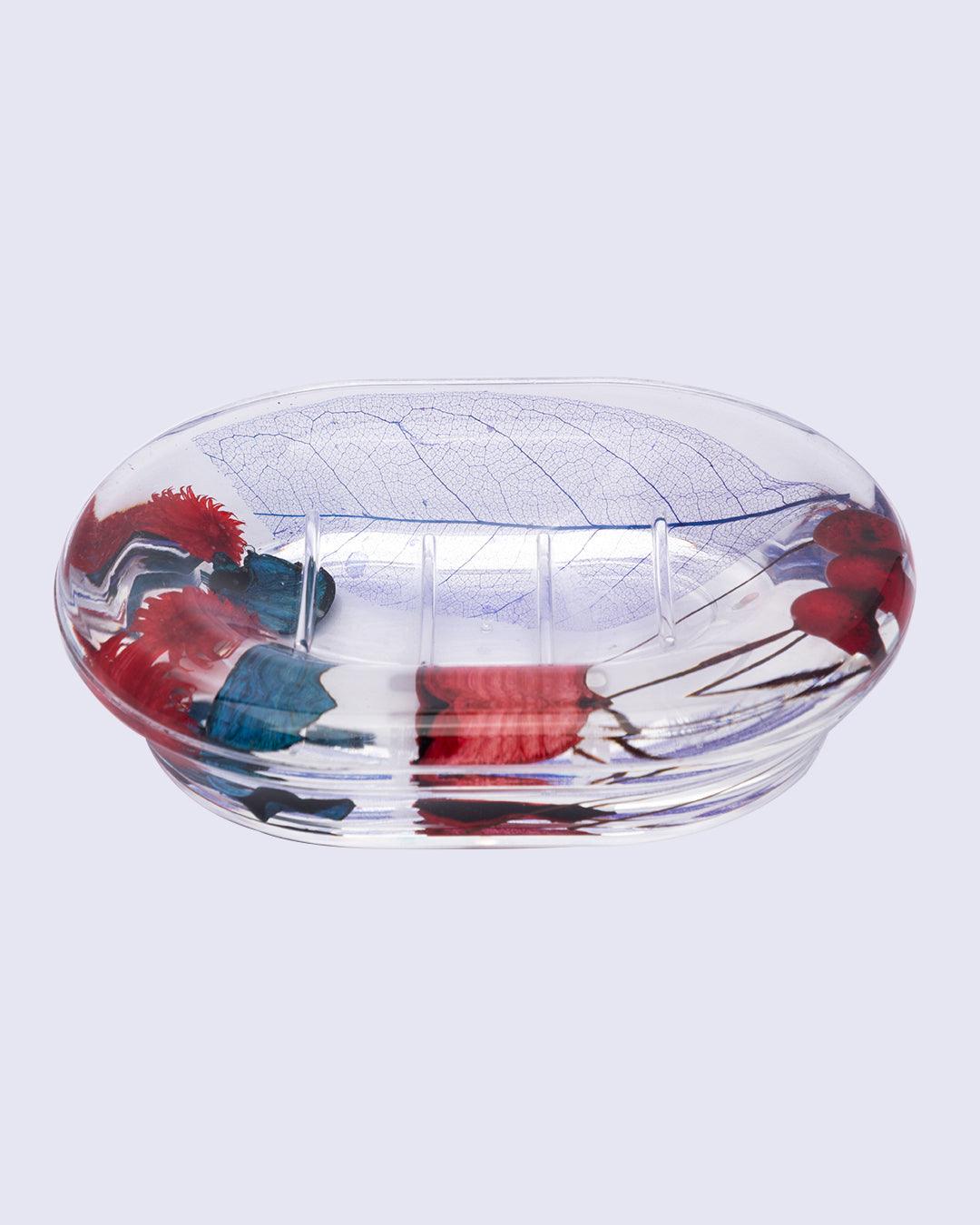 Soap Dish, Red, Plastic - MARKET 99