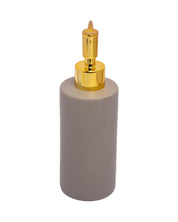 Soap Dispenser, Golden Design, Grey, Ceramic, 350 mL - MARKET 99