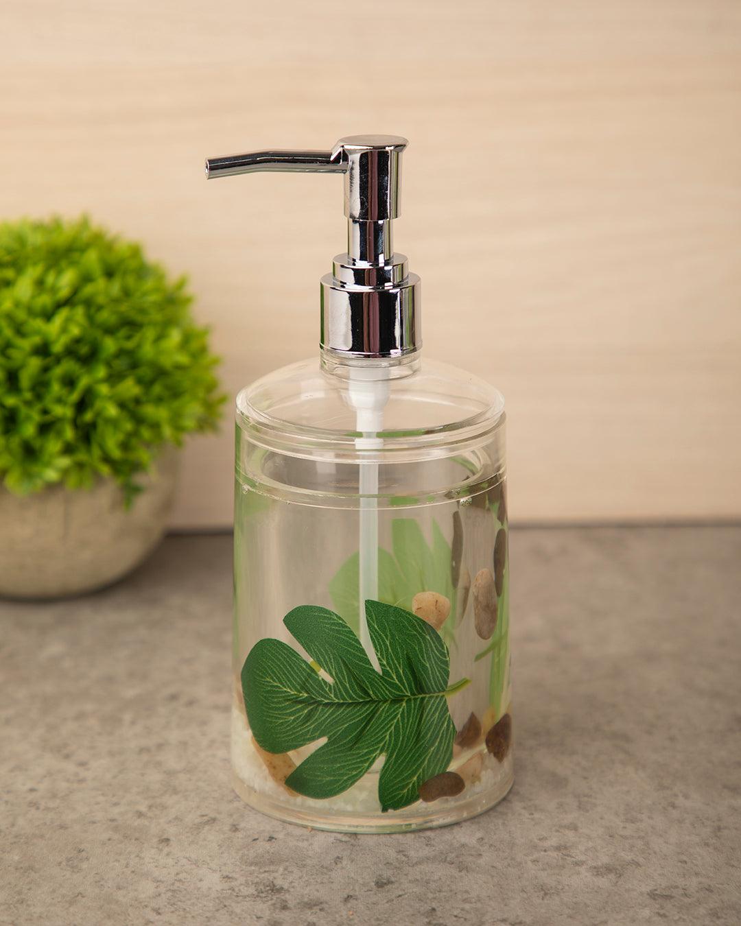 Soap Dispenser, Green, Plastic, 250 mL - MARKET 99