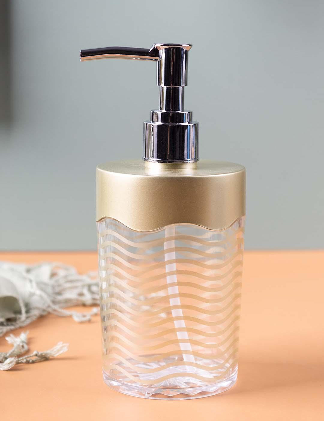 Soap Dispenser, Metallic Green, Plastic, 350 mL - MARKET 99