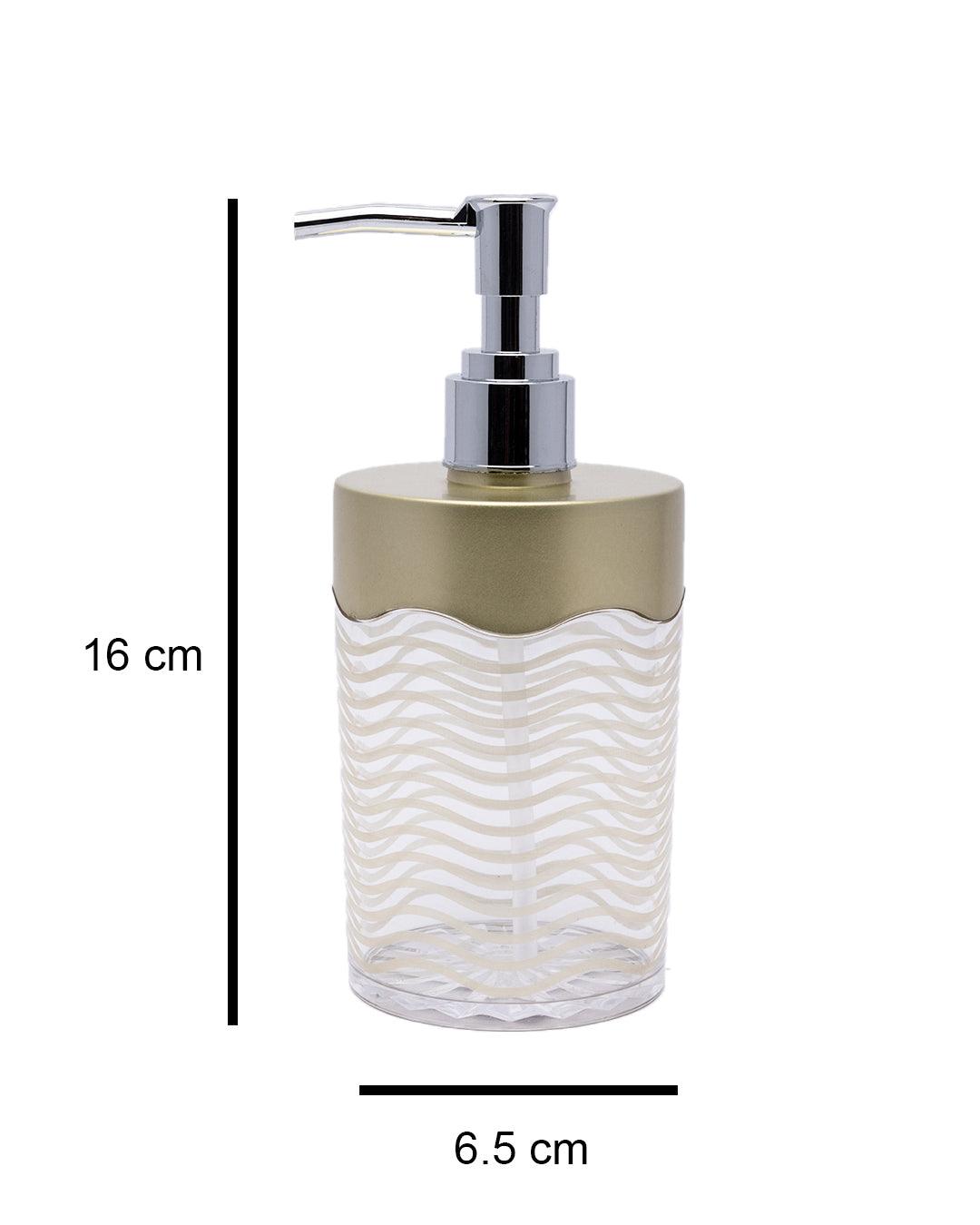 Soap Dispenser, Metallic Green, Plastic, 350 mL - MARKET 99