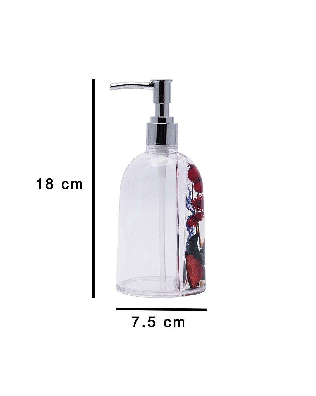 Soap Dispenser, Red, Plastic, 250 mL - MARKET 99