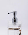Soap Dispenser, Refillable & Reusable, Floral Design, Gold Colour, Plastic, 250 mL - MARKET 99