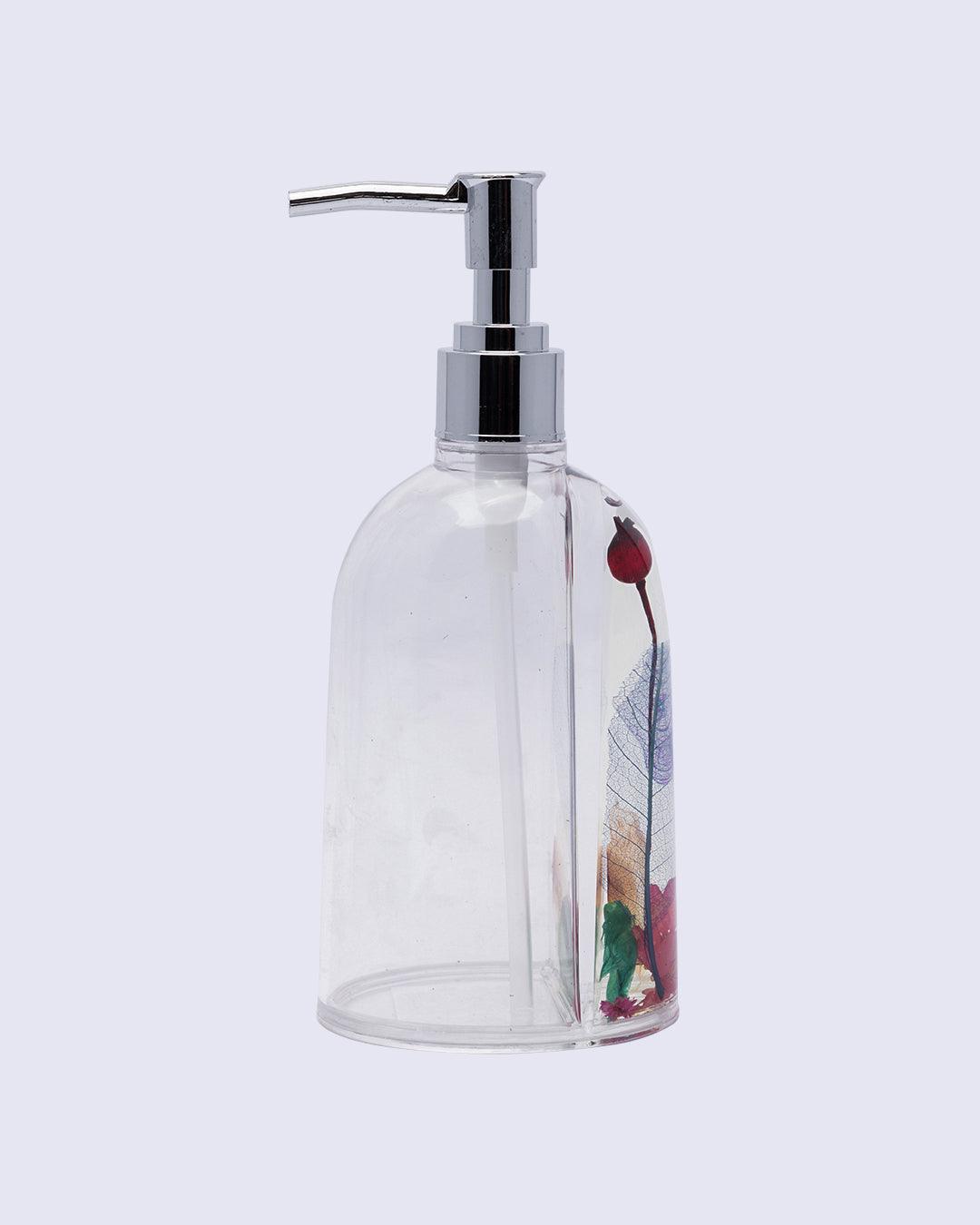 Soap Dispenser, Refillable & Reusable, Red, Plastic, 250 mL - MARKET 99