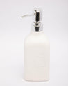 Soap Dispenser, Reusable & Refillable, White, Ceramic, 450 mL - MARKET 99
