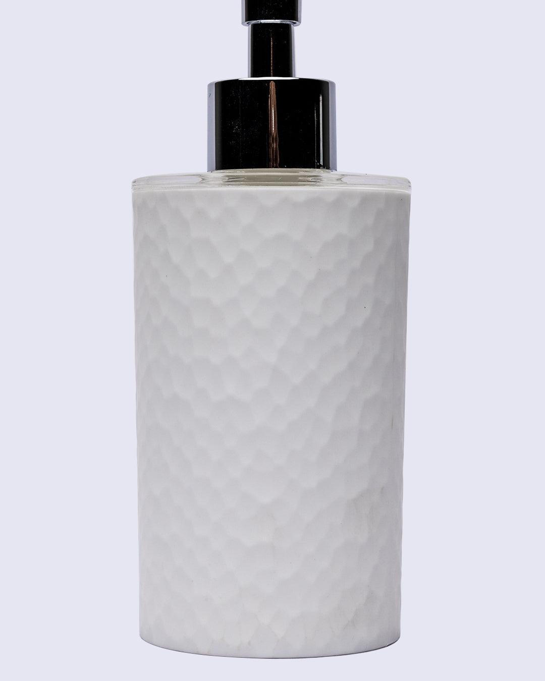 Soap Dispenser, White, Plastic, 390 mL - MARKET 99