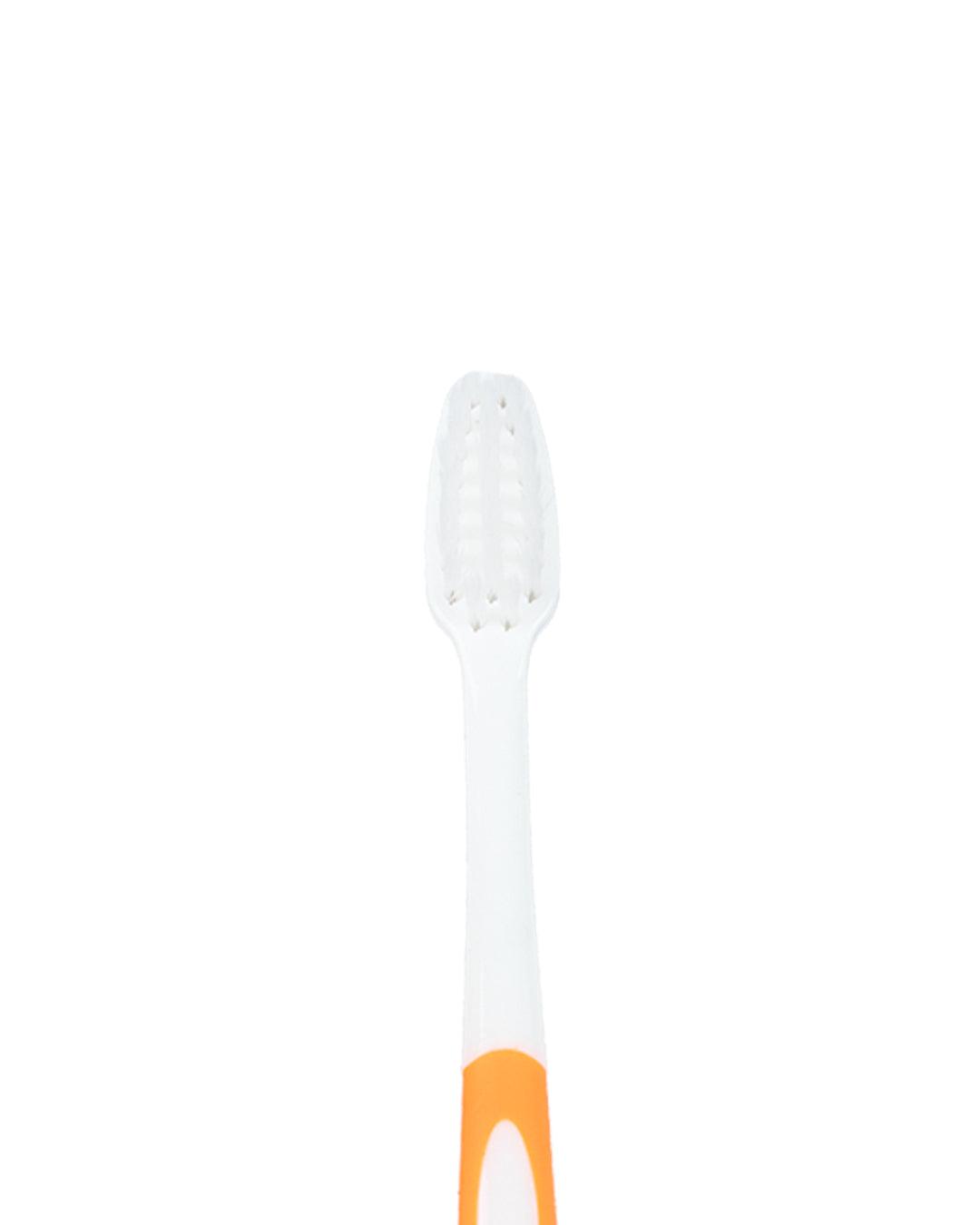 Soft Bristles Kid Compact Toothbrush with Doll Toy, Orange, Plastic - MARKET 99