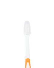 Soft Bristles Kid Compact Toothbrush with Doll Toy, Orange, Plastic - MARKET 99