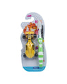 Soft Bristles Kid Compact Toothbrush with Toy Car, Green & Yellow, Plastic - MARKET 99