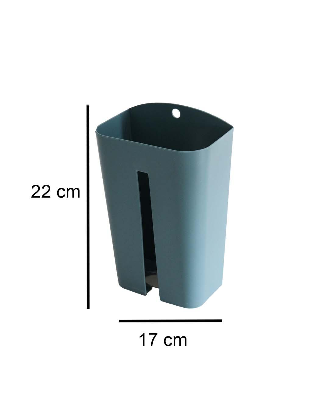 Solid Garbage Bag Holder, Deep Sea Green, Plastic - MARKET 99