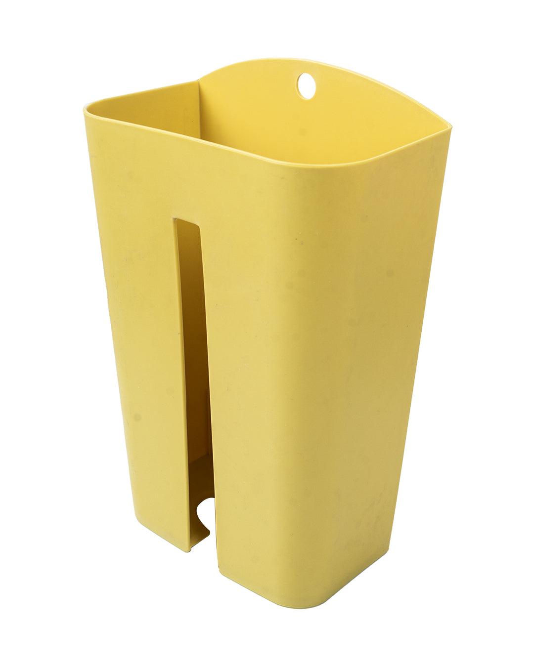 Solid Garbage Bag Holder, Yellow, Plastic - MARKET 99