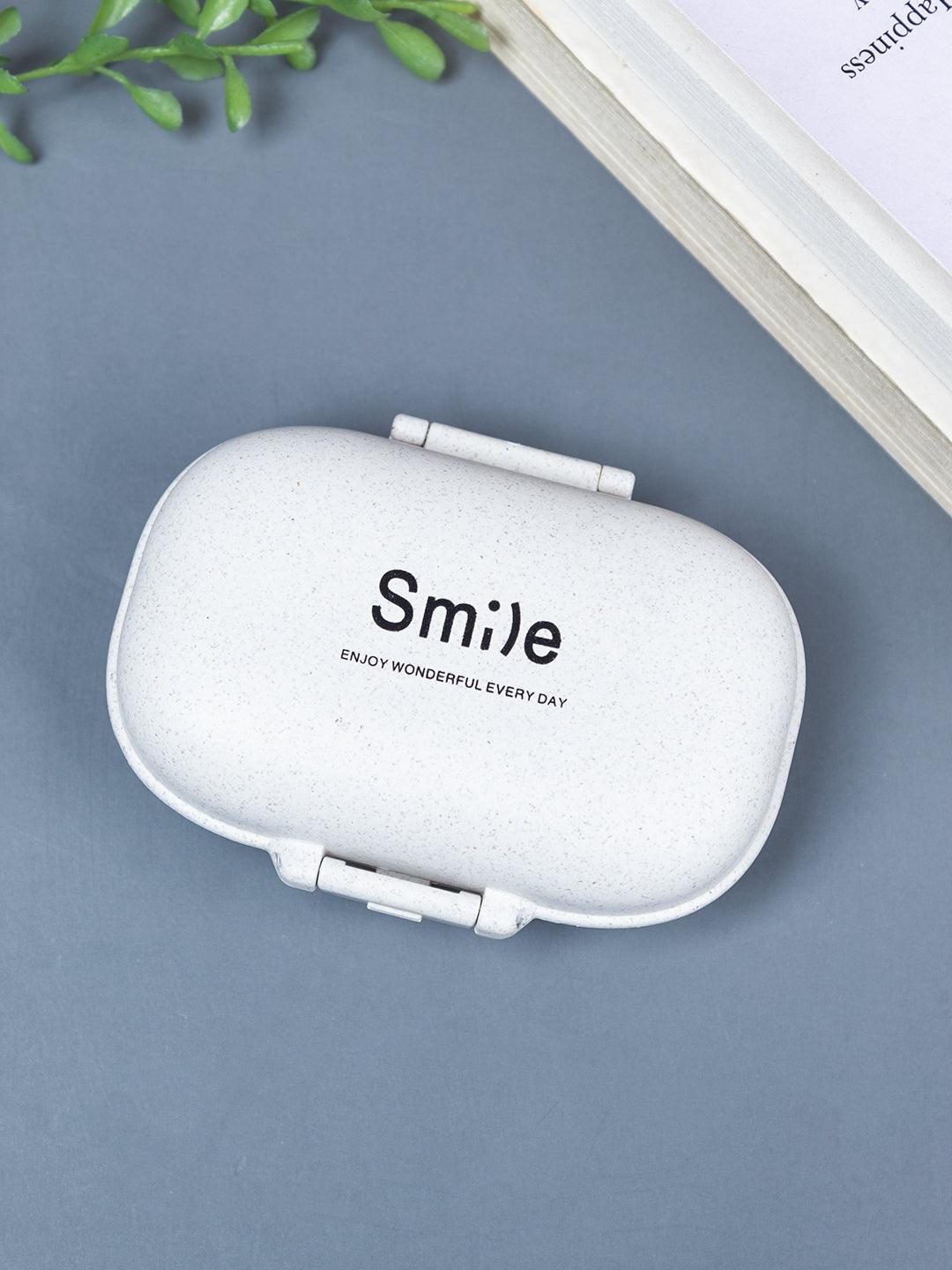 Solid Grey Plastic Pill Box