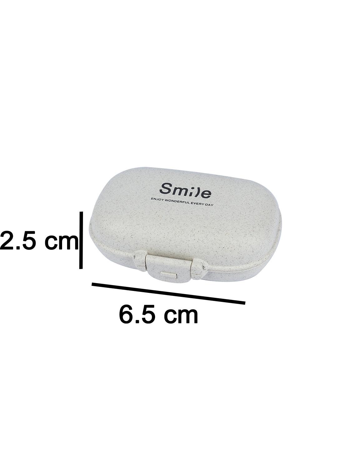 Solid Grey Plastic Pill Box