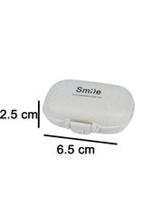 Solid Grey Plastic Pill Box