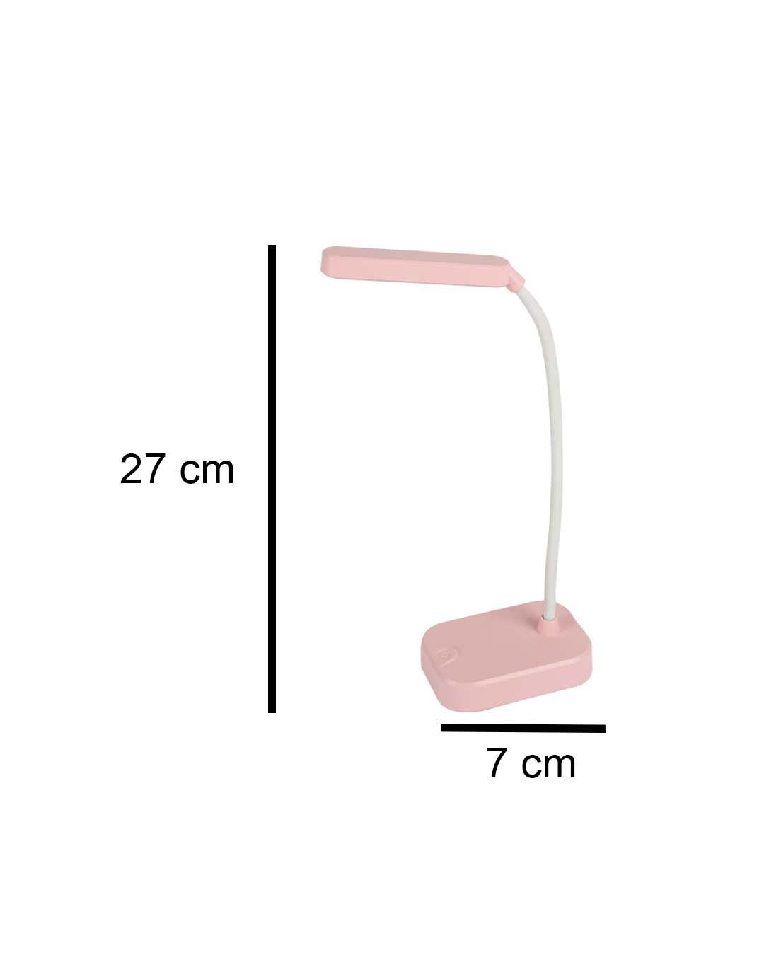 Solid Kids Study Lamp, Pink, Plastic & Iron - MARKET 99