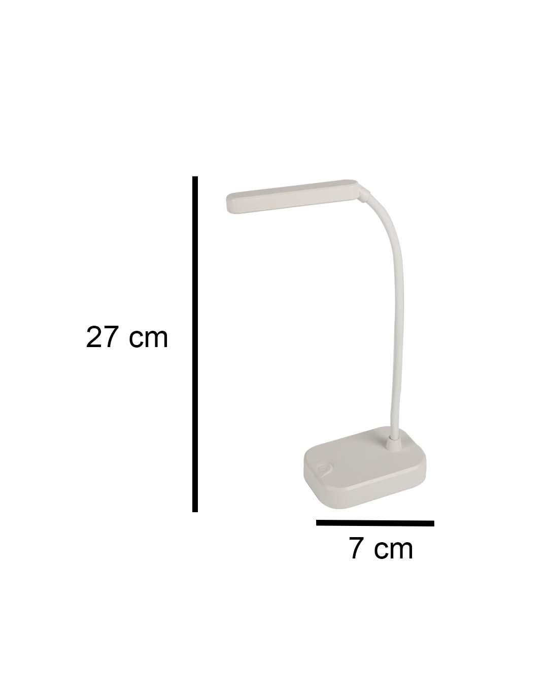 Solid Kids Study LED Lamp, Beige, Plastic & Iron - MARKET 99