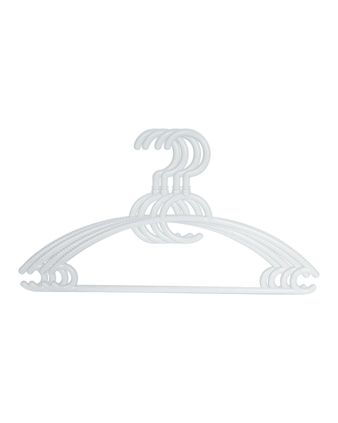 Solid Plastic Clothes Hangers, Set of 4 - MARKET 99