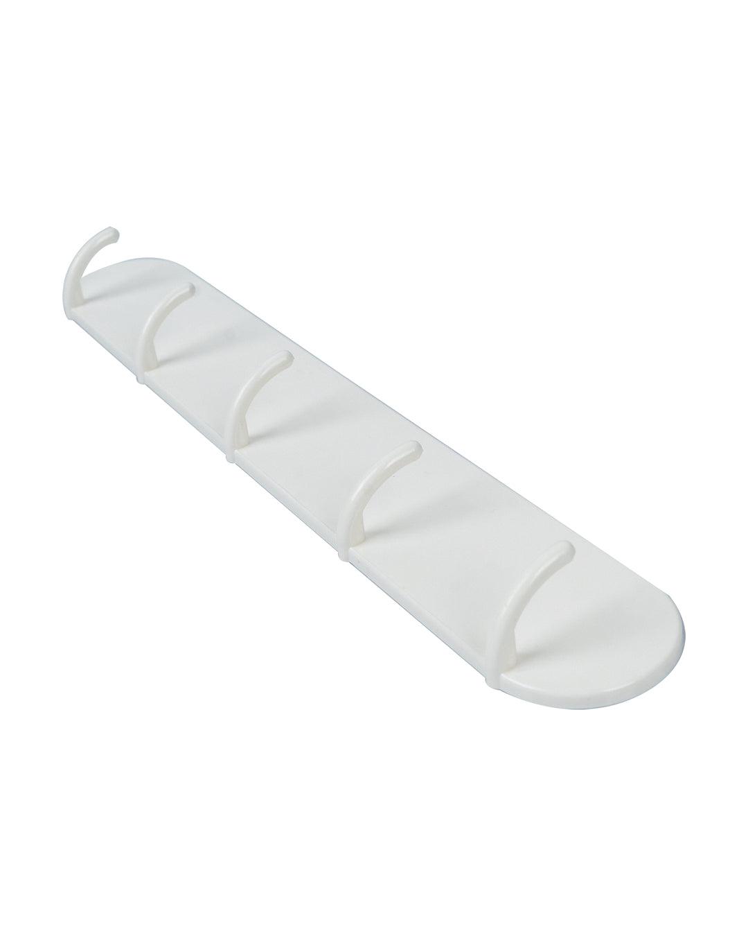 Solid Sticky Hook Bar, Self Adhesive Bar,, White, Plastic - MARKET 99