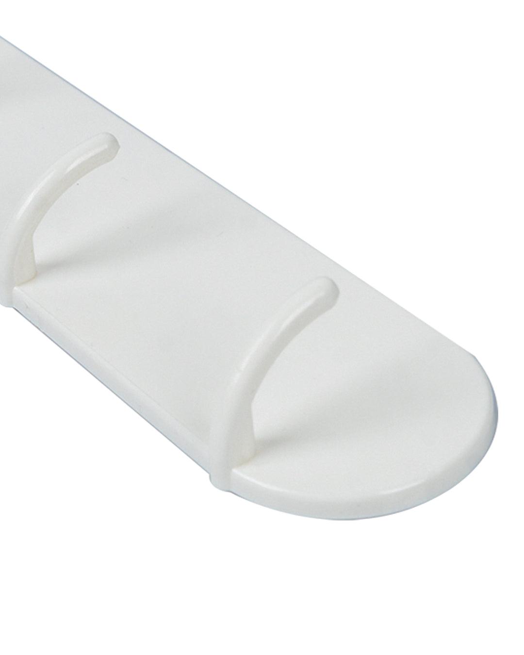 Solid Sticky Hook Bar, Self Adhesive Bar,, White, Plastic - MARKET 99