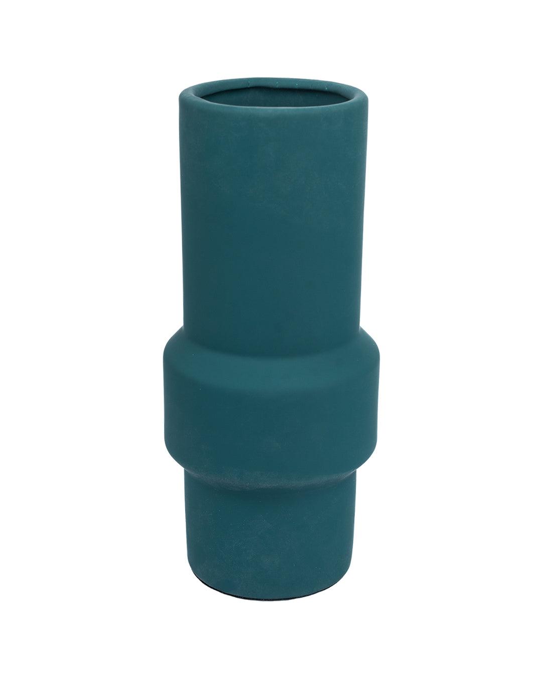 Solid Vase, Deep Sea Green, Ceramic - MARKET 99