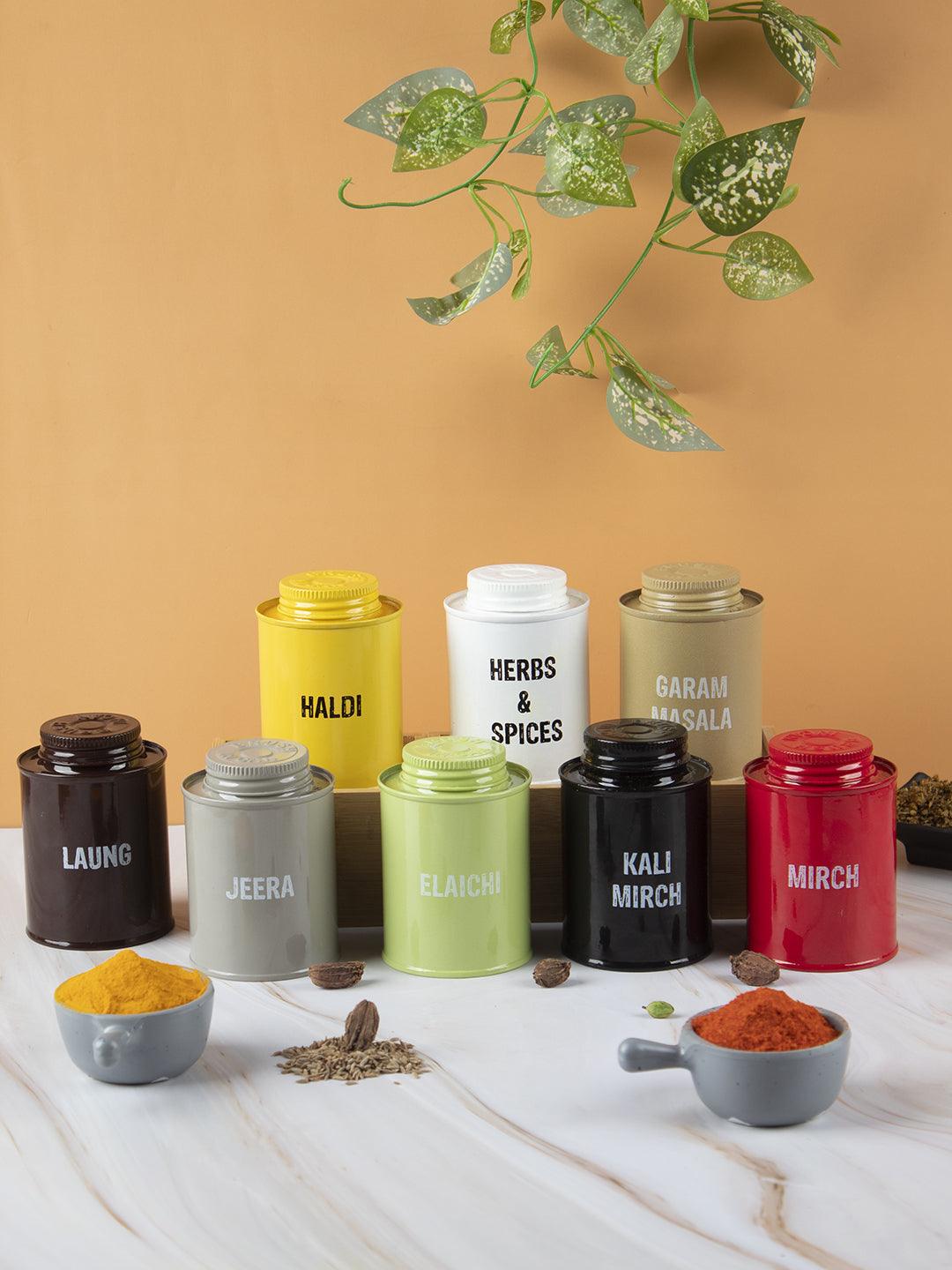 Spice Jar Set Of 8 (Each 250 Ml) - MARKET 99