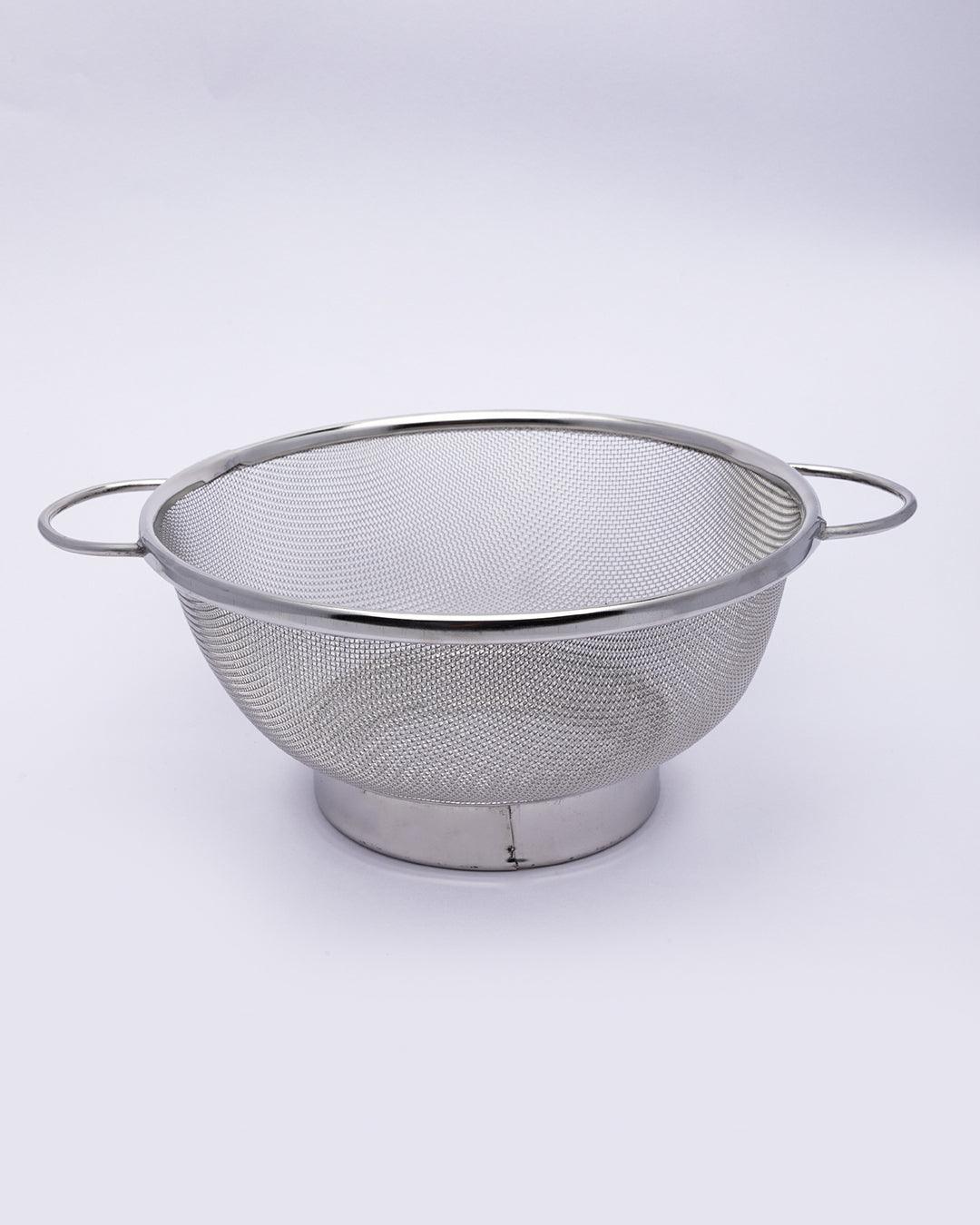 Stainless Steel Colander, Precision Pierced Strainer For Pasta, Rice, & Fruits, Wide Rim & Handles, Steaming, Draining & Rinsing, Silver, Stainless Steel - MARKET 99