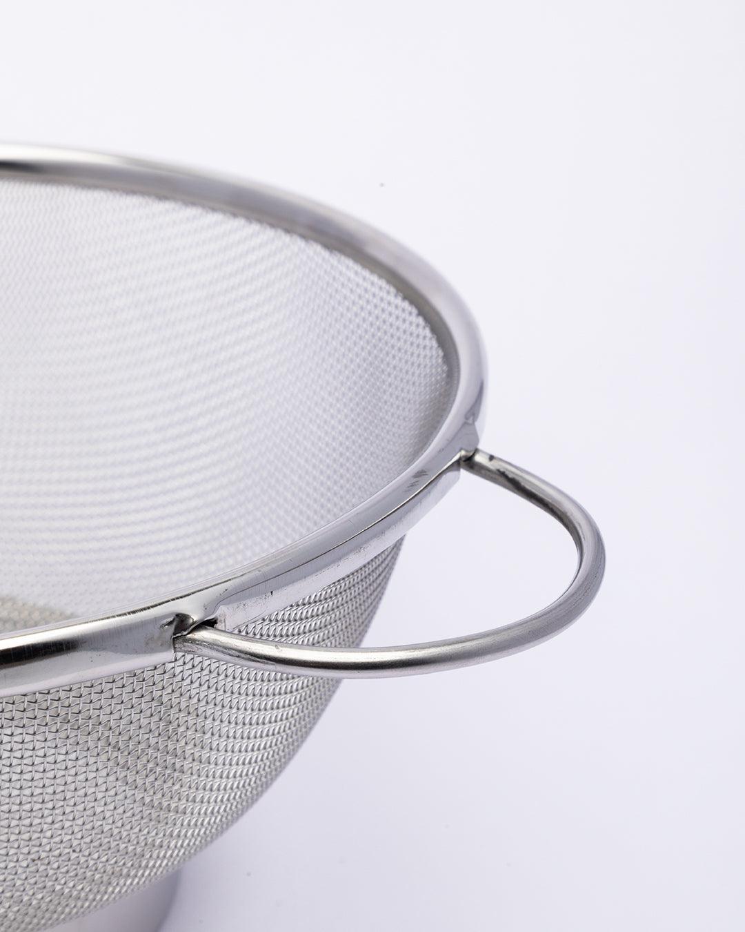 Stainless Steel Colander, Precision Pierced Strainer For Pasta, Rice, & Fruits, Wide Rim & Handles, Steaming, Draining & Rinsing, Silver, Stainless Steel - MARKET 99