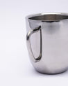 Stainless Steel Mugs, Tea & Coffee Mugs, Silver, Stainless Steel, Set of 2 - MARKET 99