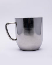 Stainless Steel Mugs, Tea & Coffee Mugs, Silver, Stainless Steel, Set of 2 - MARKET 99