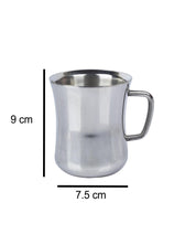 Stainless Steel Solid Tea & Coffee Mugs ( Set Of 2, 300 mL, Silver Colour ) - MARKET 99