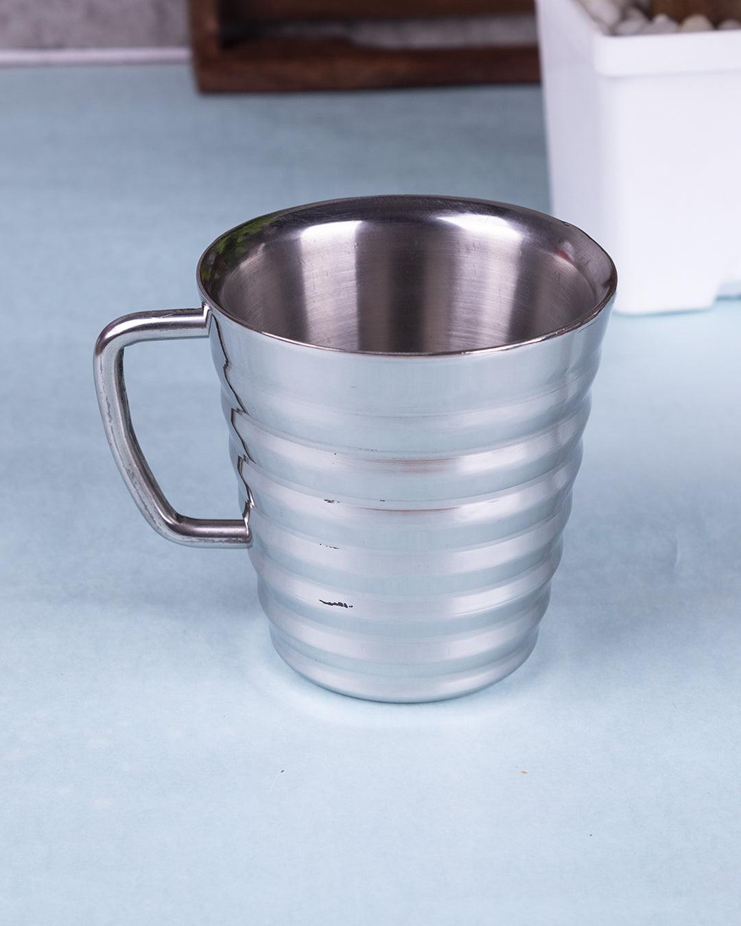 Stainless Steel Tea & Coffee Mug ( 300 mL, Silver Colour) - MARKET 99