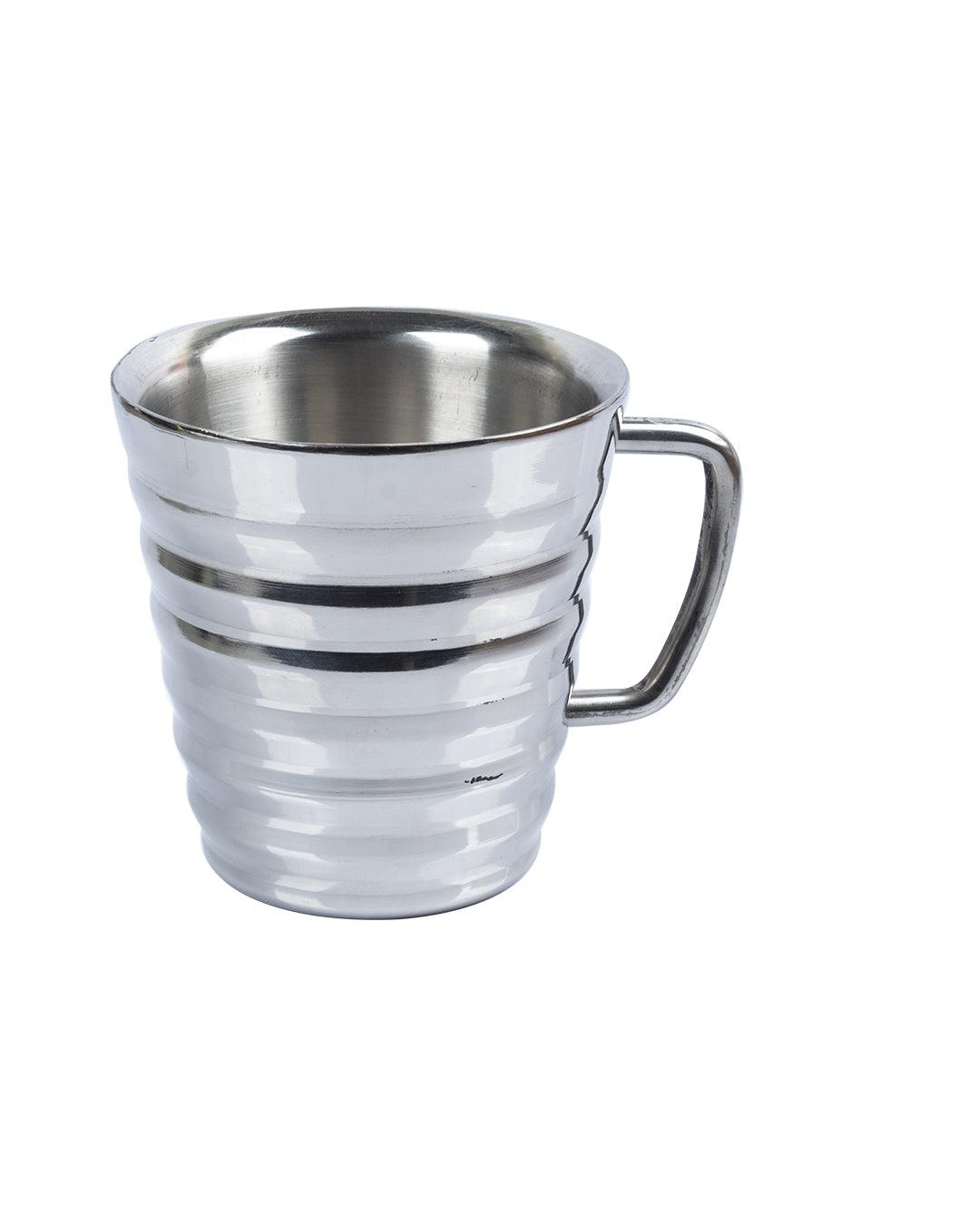 Stainless Steel Tea & Coffee Mug ( 300 mL, Silver Colour) - MARKET 99